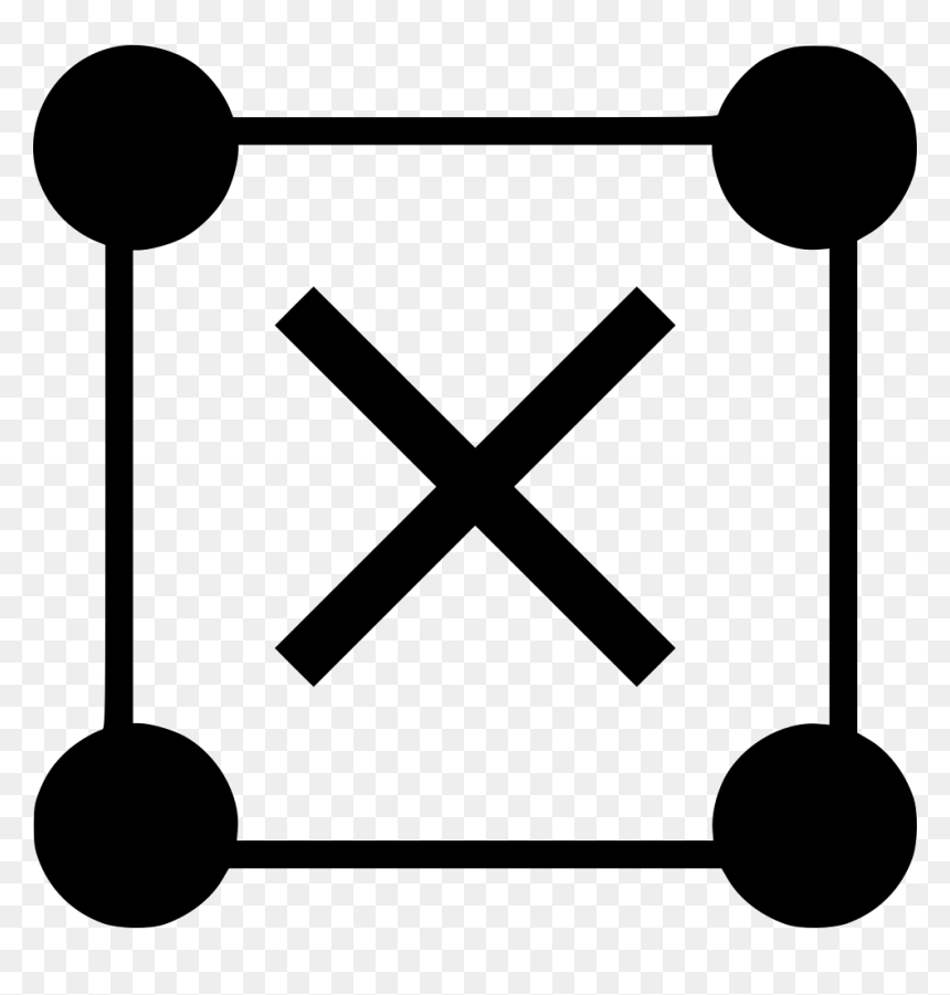 X Delete Scaled Inside Abstract Design - Close Icon, HD Png Download - line design png