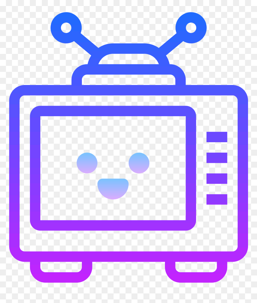 Retro Tv Icon - Portable Network Graphics, HD Png Download - tv icon png
