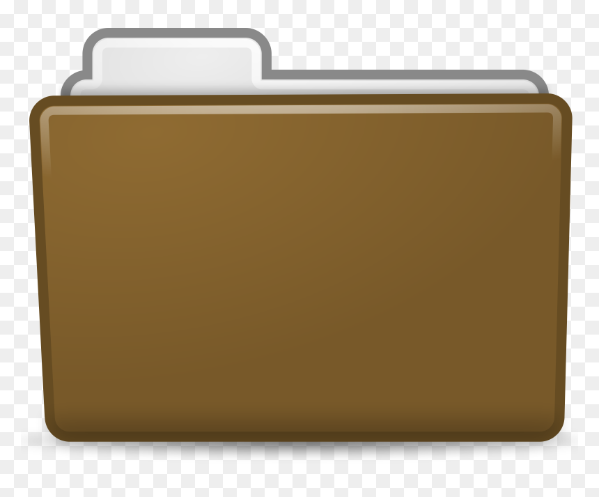 Brown Folder Icon Clip Arts - Icono Carpeta Roja Mac Png, Transparent Png - folder icon png