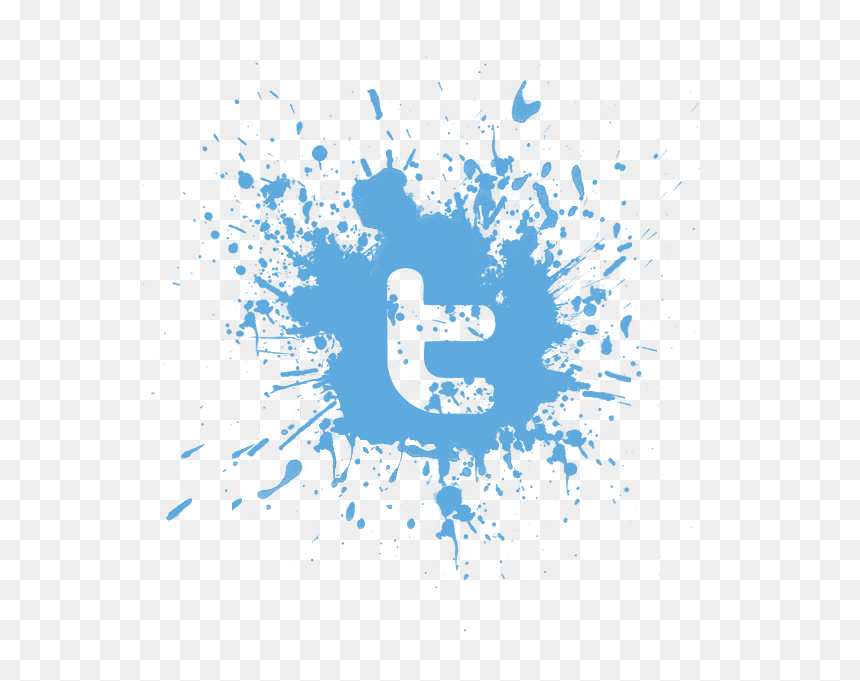 Black Paint Splatter, HD Png Download - social icon png