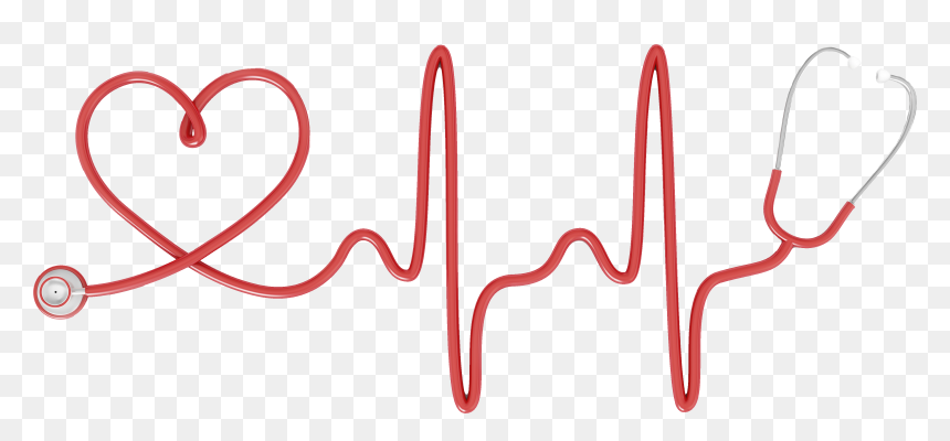 Transparent Stethoscope Silhouette Png - Stethoscope Heart Png, Png Download - heart silhouette png