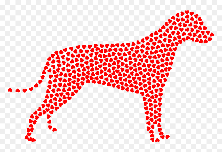 Dog Hearts Silhouette - Composition Of Sri Lankan Parliament, HD Png Download - heart silhouette png