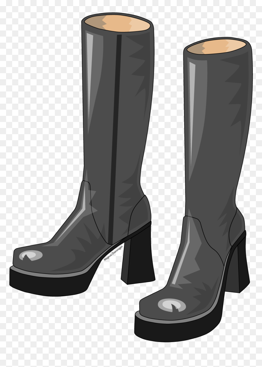 Platform Boots - Clipart Platform Boots, HD Png Download - boots png
