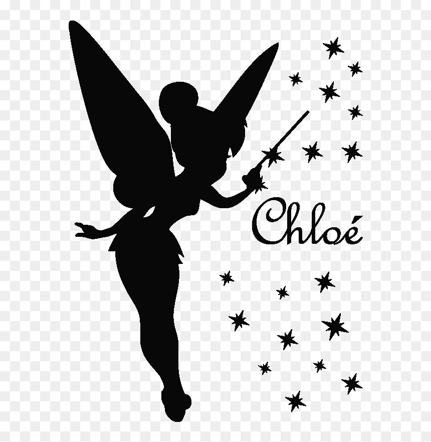 Transparent Clipart For Silhouette Cameo - Tinkerbell Silhouette Transparent Background, HD Png Download - tinkerbell silhouette png