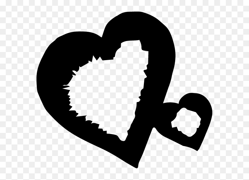 Heart, HD Png Download - heart silhouette png