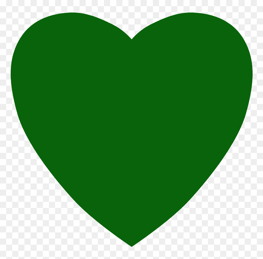 Plain Green Shield, HD Png Download - heart silhouette png