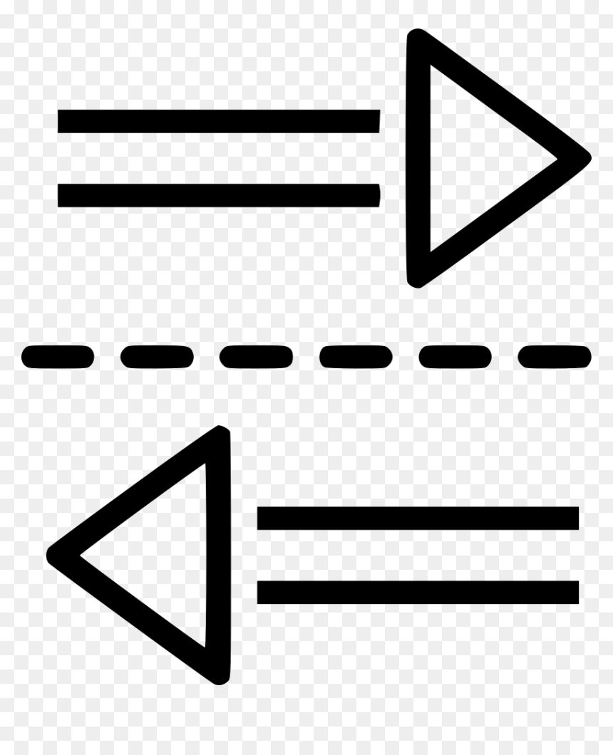Arrow Left Right Two Ways Comments - Two Ways Png, Transparent Png - tv icon png