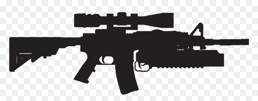 Sopmod M4 Carbine Advanced Combat Optical Gunsight - M4 Rifle, HD Png Download - m16 png