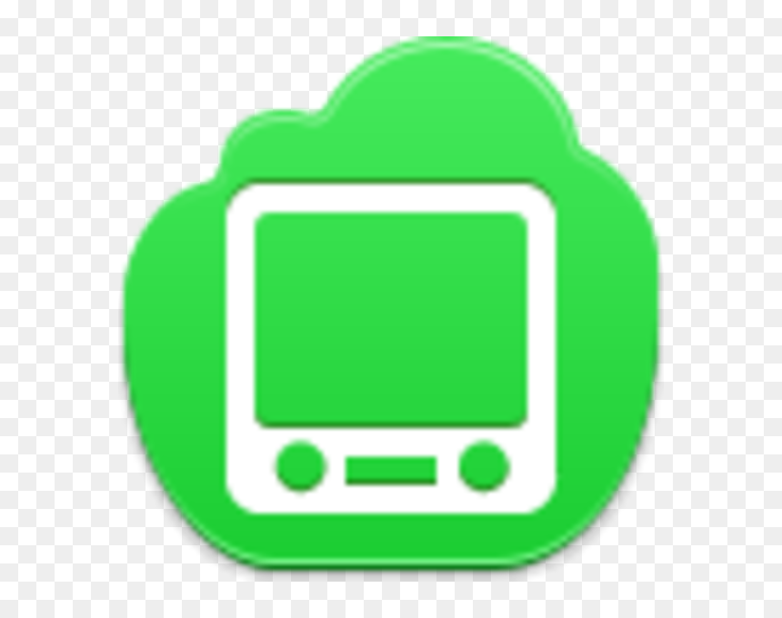 Youtube Download Green Icon, HD Png Download - tv icon png