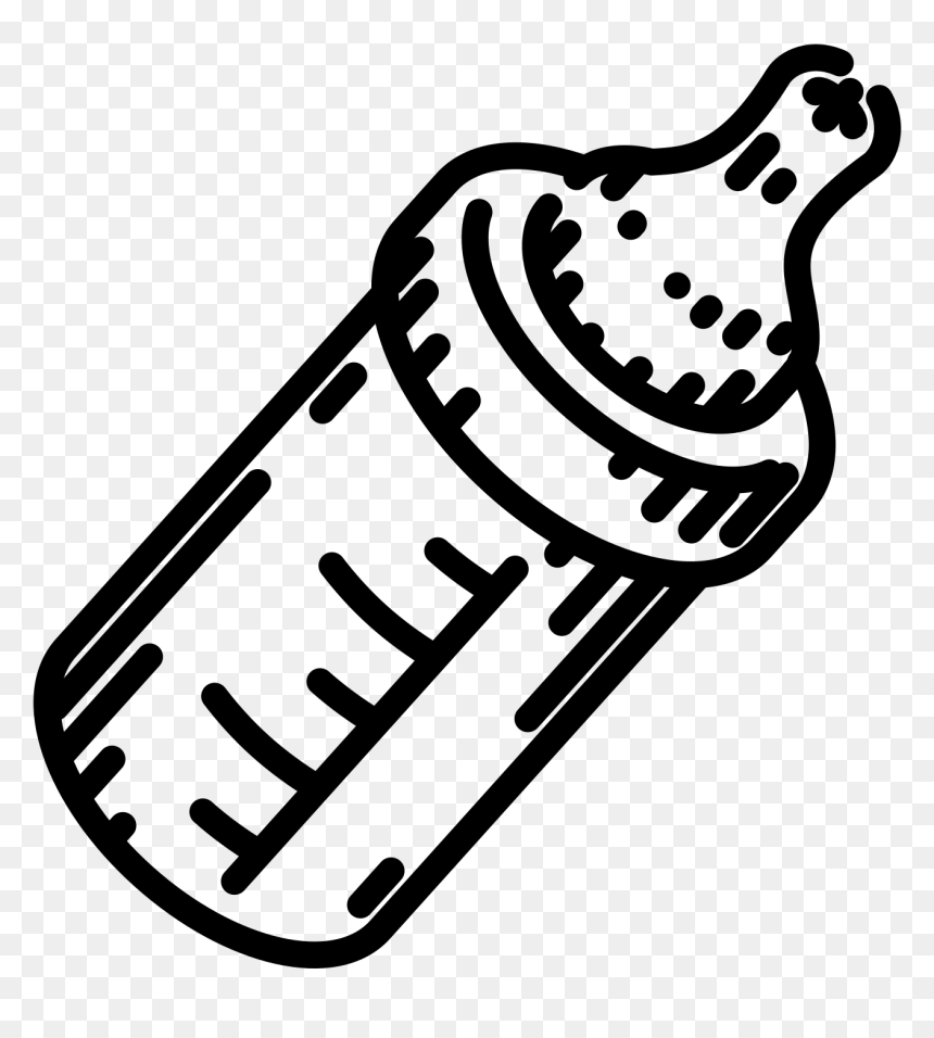 Baby Bottle Clip Arts - ציור של בקבוק תינוק, HD Png Download - baby bottle png