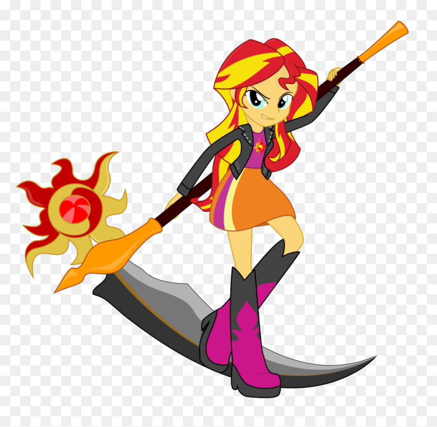 Scythe Clipart Music Note - Sunset Shimmer Scythe, HD Png Download - scythe png
