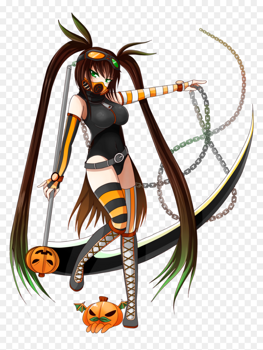 Toxic Scythe Ripper - Gacha World Scythe Ripper, HD Png Download - scythe png