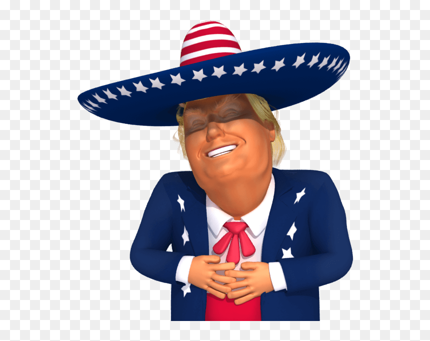 Donald Trump Cartoon Laughing, HD Png Download - mexican png