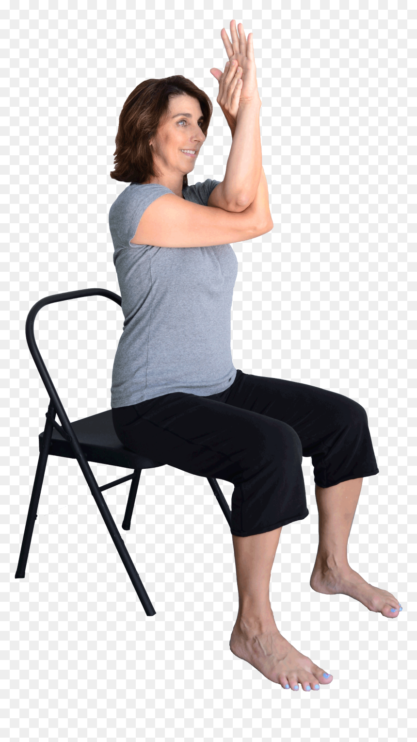 Spread Eagle Yoga Png Clip Art Black And White Download - Garudasana, Transparent Png - sitting png