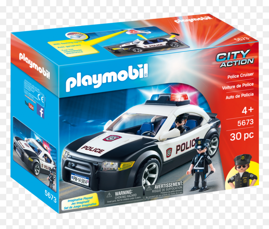 Transparent Car Lights Clipart - Playmobil 5673, HD Png Download - police lights png