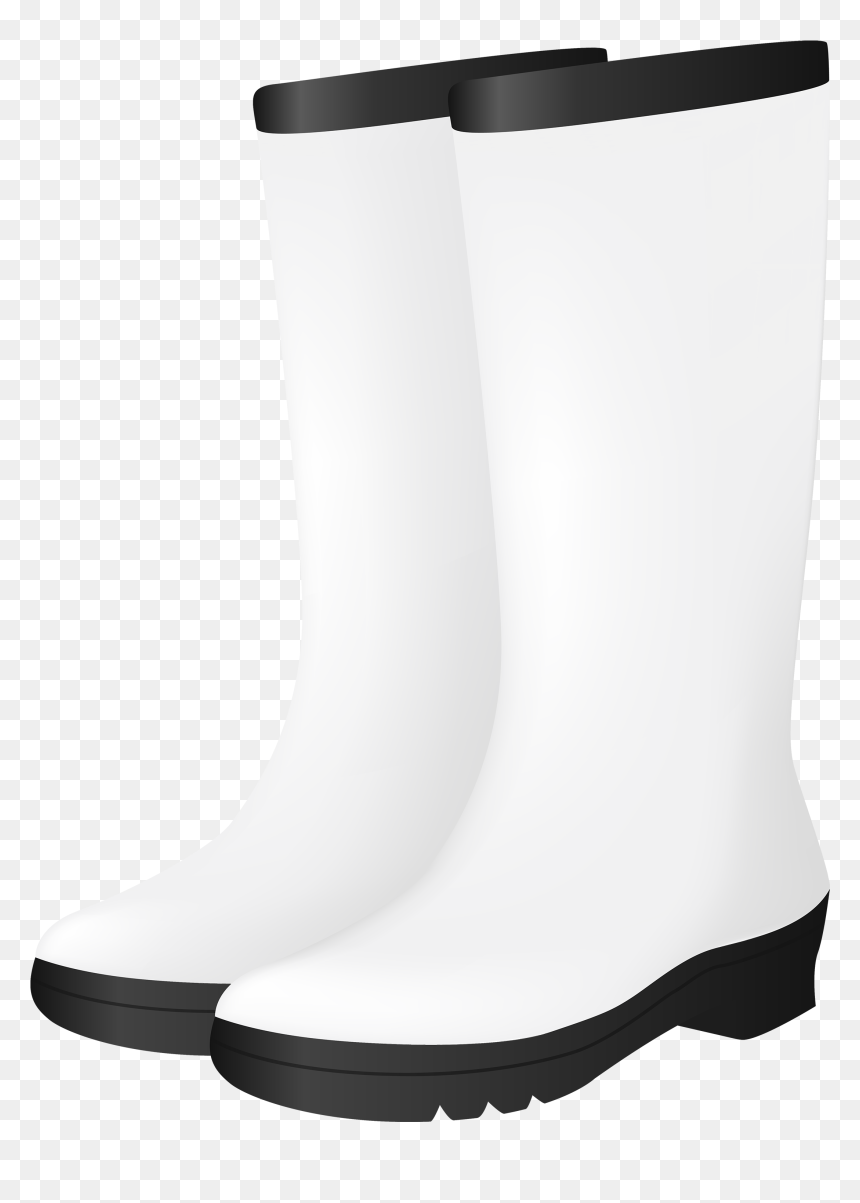 White Rubber Boots Png Clipart - White Boots Png, Transparent Png - boots png