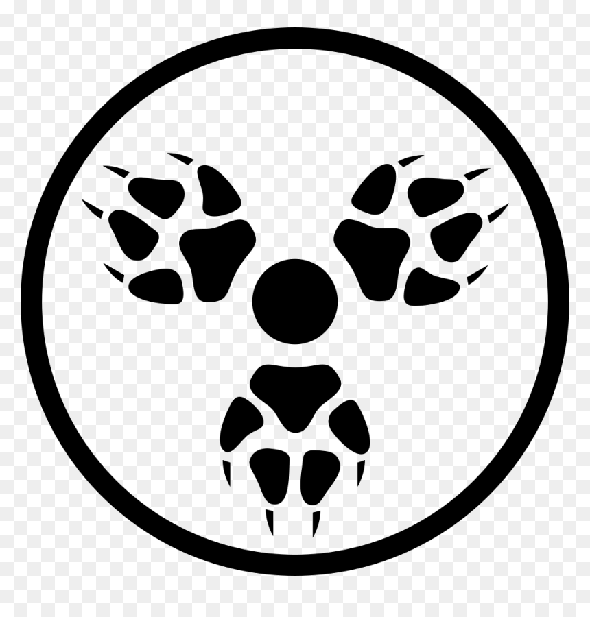 Pawprints - Coyote Symbol, HD Png Download - paw prints png