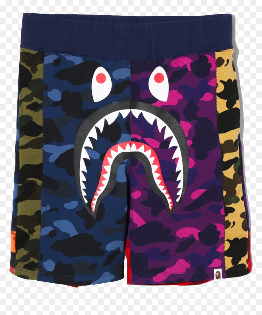 Bape Shark Shorts, HD Png Download - bape png