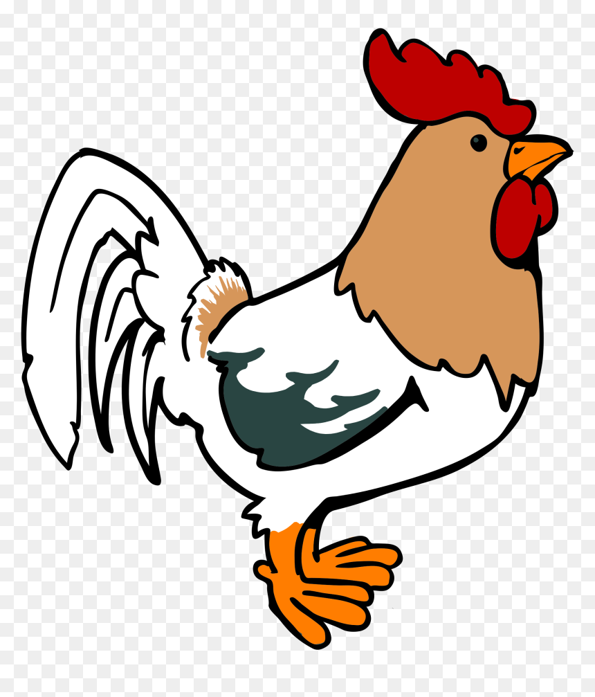Transparent Rooster Cute Cartoon Transparent & Png - Rooster Cartoon, Png Download - rooster png