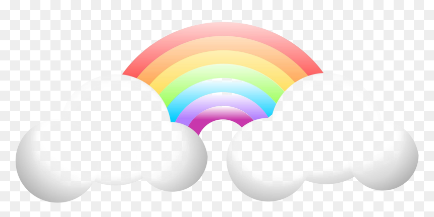 Clouds Rainbow Png Image Background - Circle, Transparent Png - rainbow png transparent background