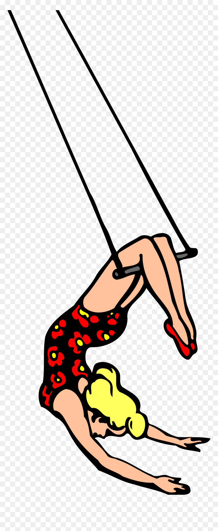 Trapeze Artist Clip Arts - Trapeze Artist Circus Clipart, HD Png Download - artist png