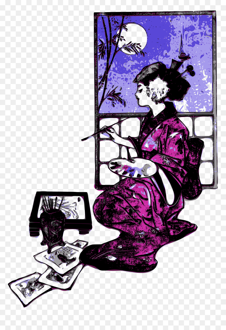 Western Geisha Artist Clip Arts - D&d Painters Supplies, HD Png Download - artist png
