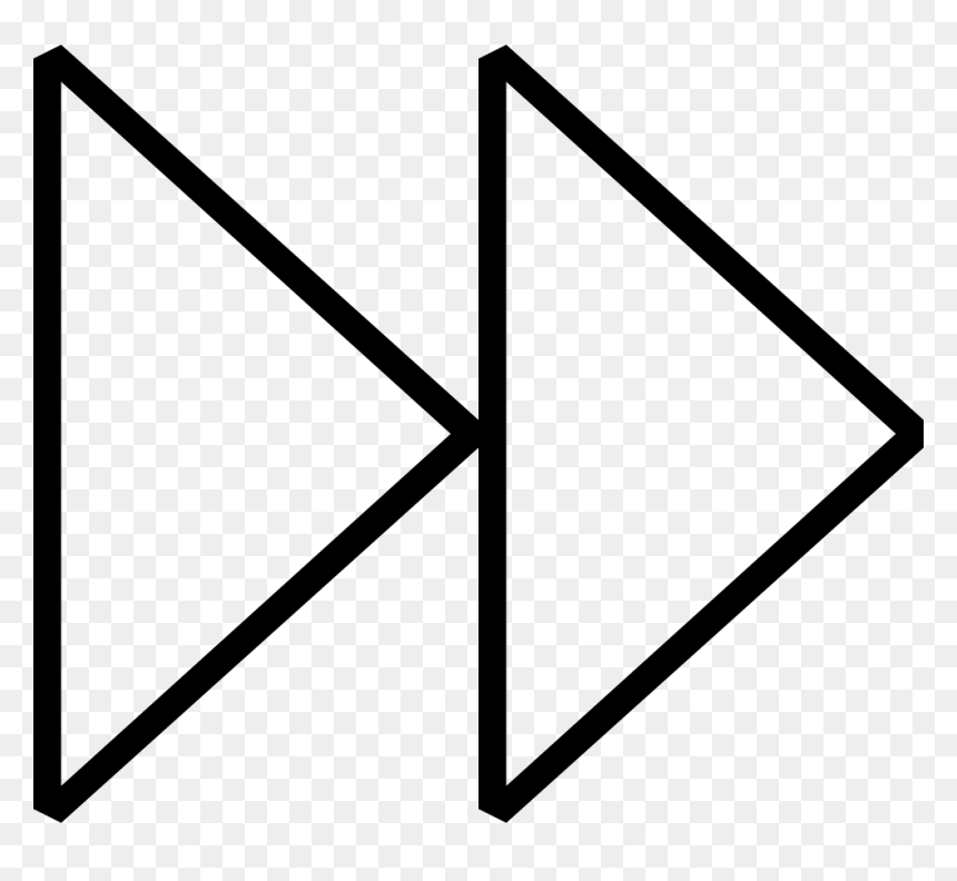 Fast Forward - Triangle, HD Png Download - fast forward png