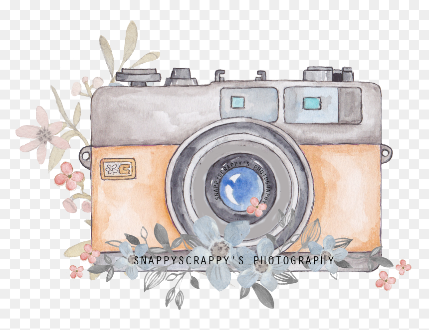 Watercolor Camera Png - Camera Painting, Transparent Png - camera clipart png