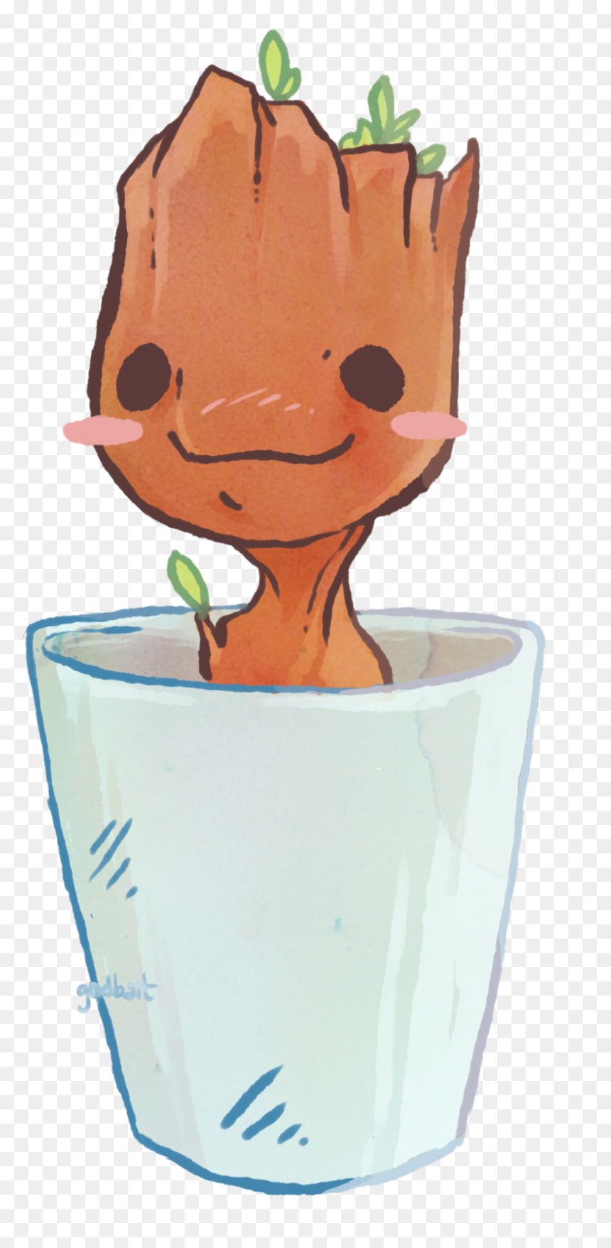 Spaceship Clipart Guardians The Galaxy - Fan Art Baby Groot, HD Png Download - guardians of the galaxy png