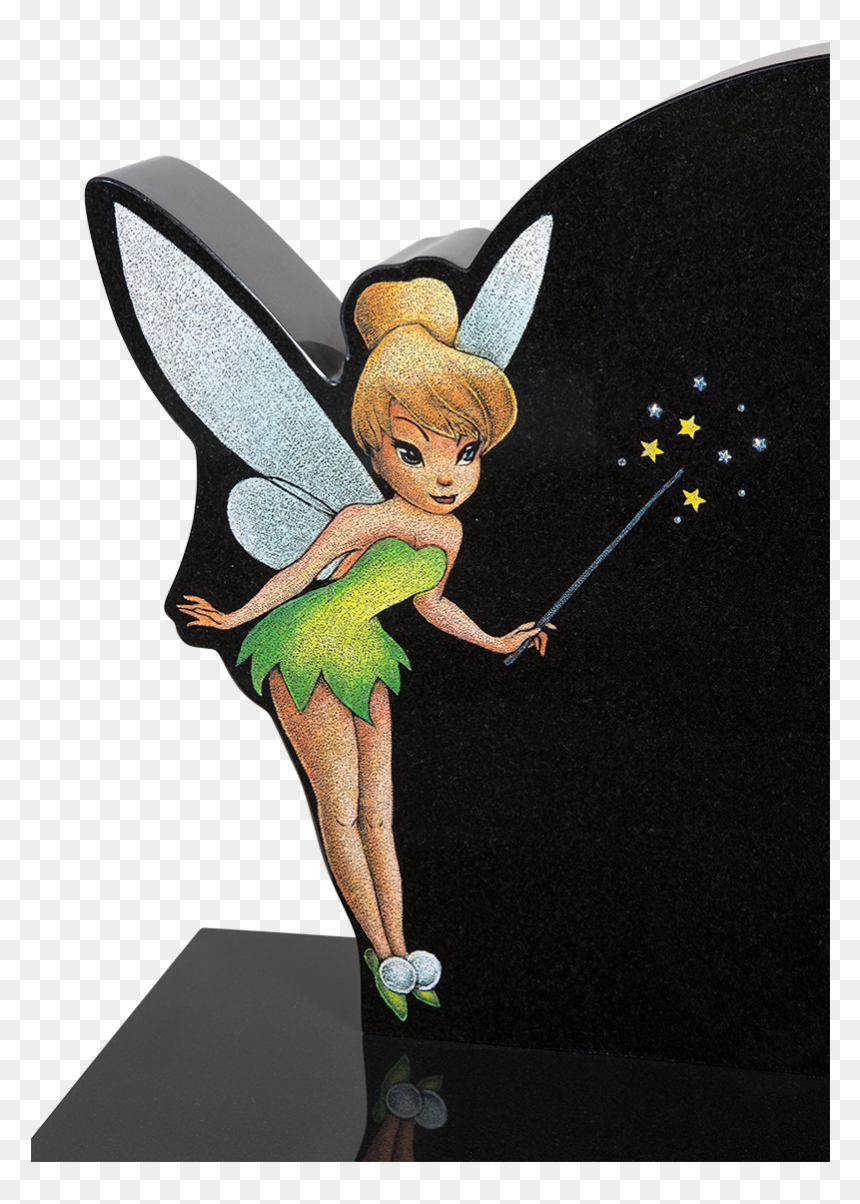 Fairy Headstone , Png Download - Tinkerbell Headstone, Transparent Png - tinkerbell silhouette png