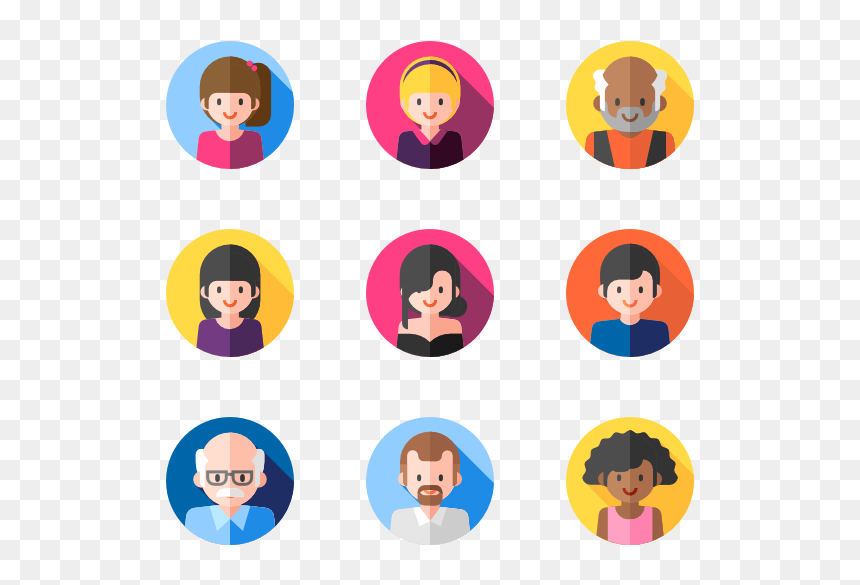 Woman Icons Free Vector - Icons Team Work, HD Png Download - avatar png