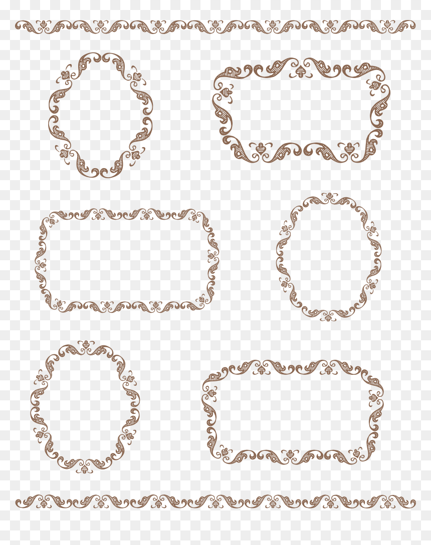Vector Vintage Borders Png Download - Clip Art, Transparent Png - vintage border png