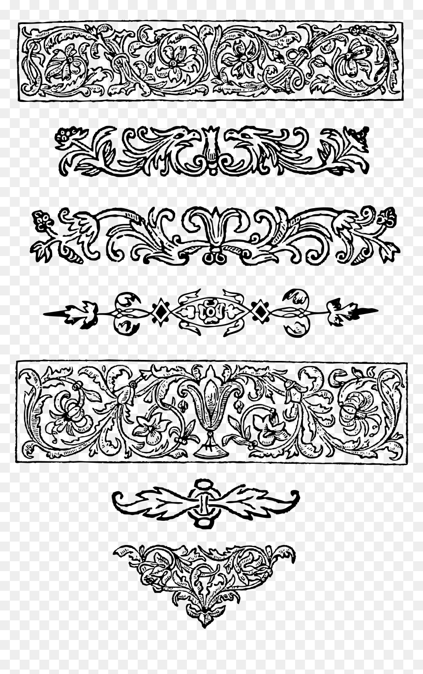 Ornaments Drawing Boarder, HD Png Download - grunge frame png