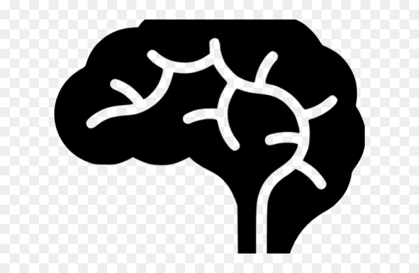 Transparent Carpenter Clipart Black And White - Brain Clipart Black And White, HD Png Download - brain clipart png
