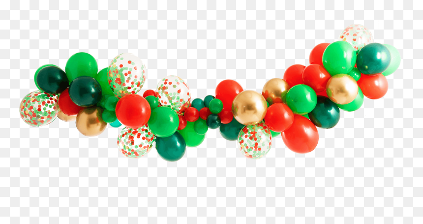 Christmas Garland Kit - Christmas Balloon Png, Transparent Png - christmas garland png
