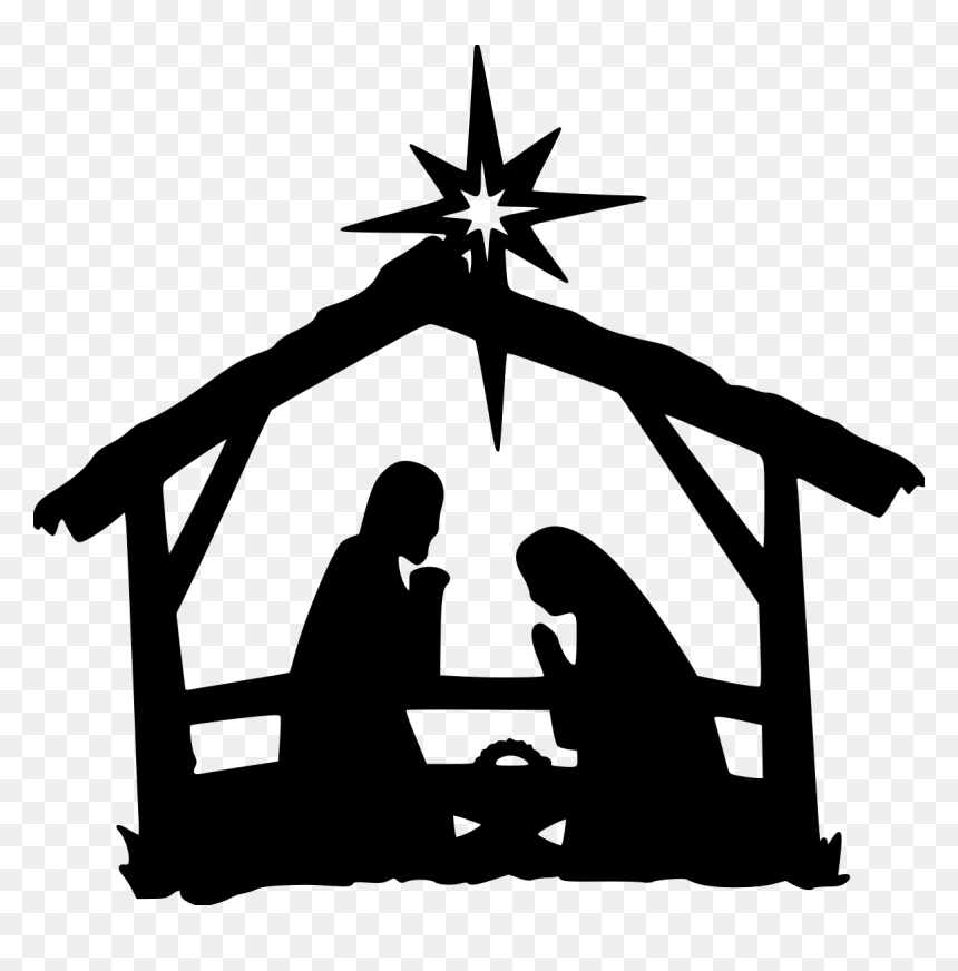Clip Art Black And White Download Amazin Tumbler Image - Nativity Silhouette, HD Png Download - nativity silhouette png
