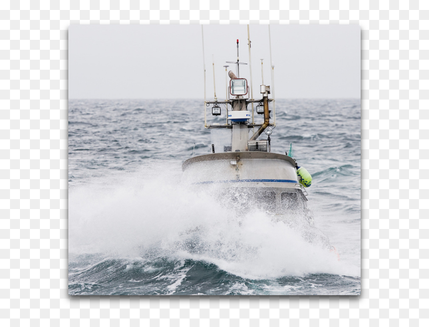 Fishing Boat Rough Water - Sea, HD Png Download - ocean water png