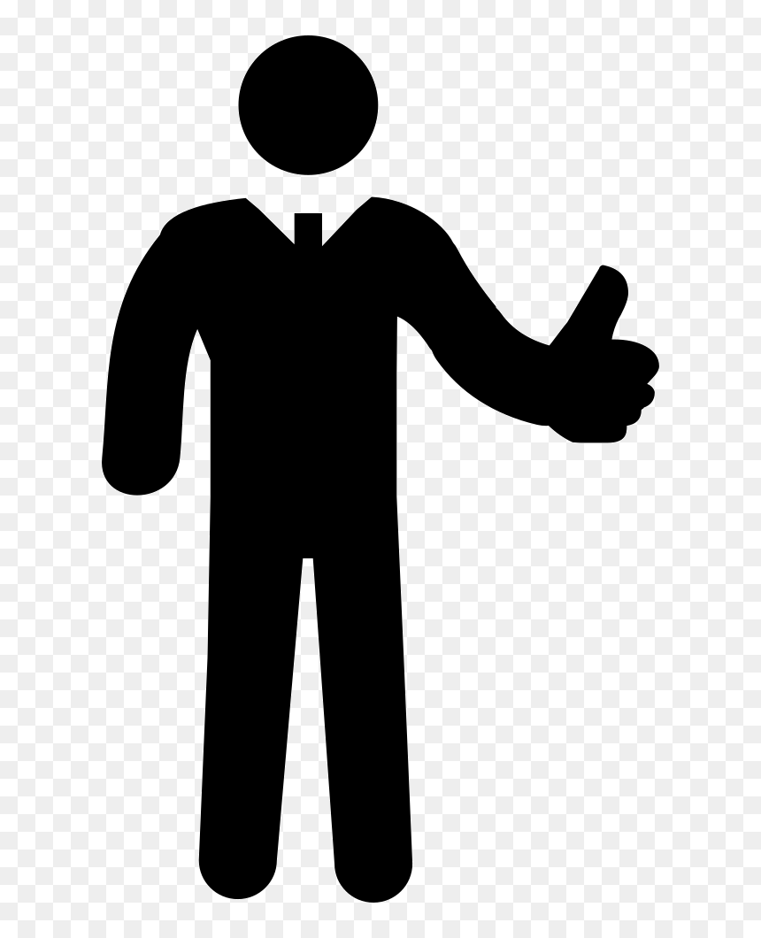 Tumb Up Business Man - Man Arms Up Png Icon, Transparent Png - business man png