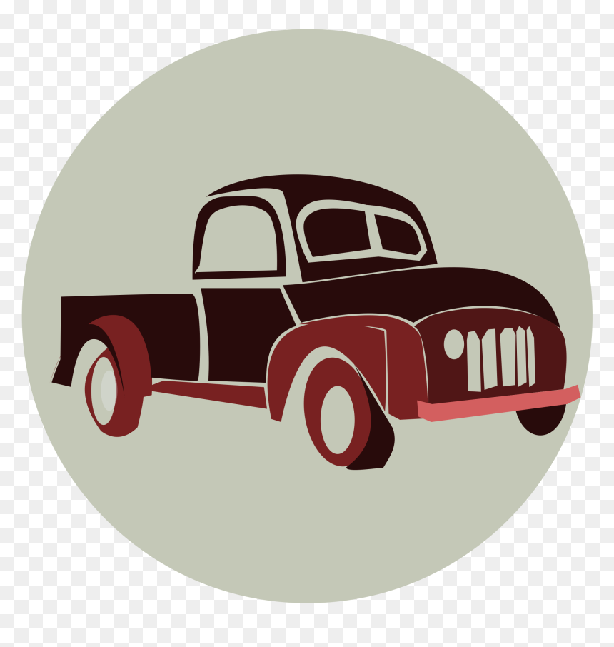 Pickup Truck Car Clip Art - Clip Art, HD Png Download - retro png