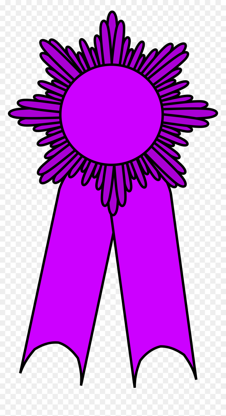 Prize Ribbon Purple Clip Arts - Ribbon Awards For Girl Scout, HD Png Download - purple ribbon png