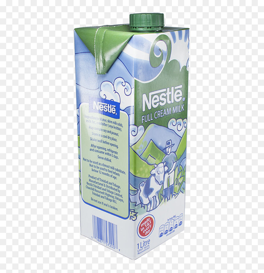 Transparent Milk Carton Png - Nestle Full Cream Milk, Png Download - milk carton png