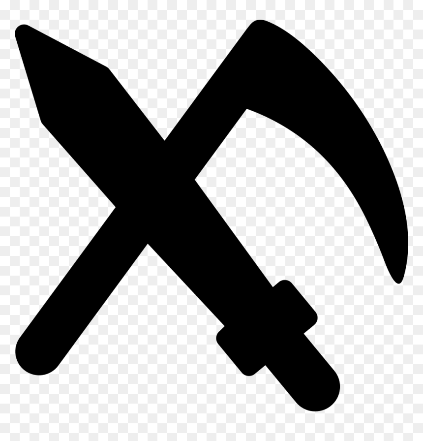 Halloween Sword And Scythe - Sword And Scythe Icon, HD Png Download - scythe png