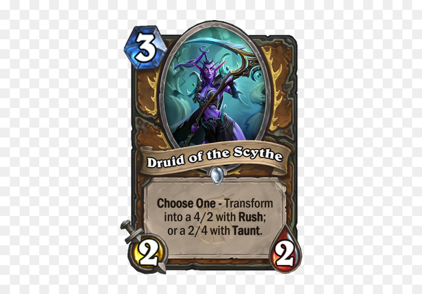 D C 3 Druid Of The Scythe - Hearthstone Rat Pack, HD Png Download - scythe png