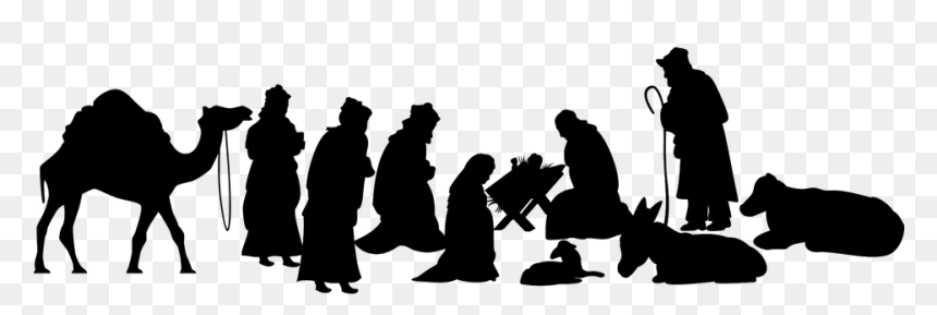 Christmas Day, HD Png Download - nativity silhouette png