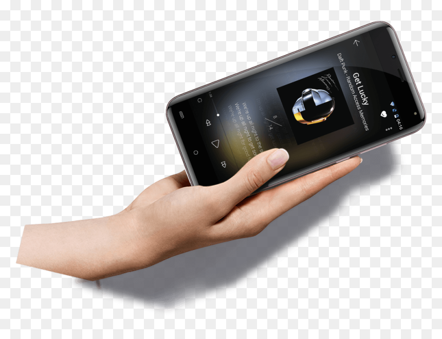 One Hand Holding, It"s Fitting The Palm Of Your Hand - Daft Punk, HD Png Download - hand holding gun png