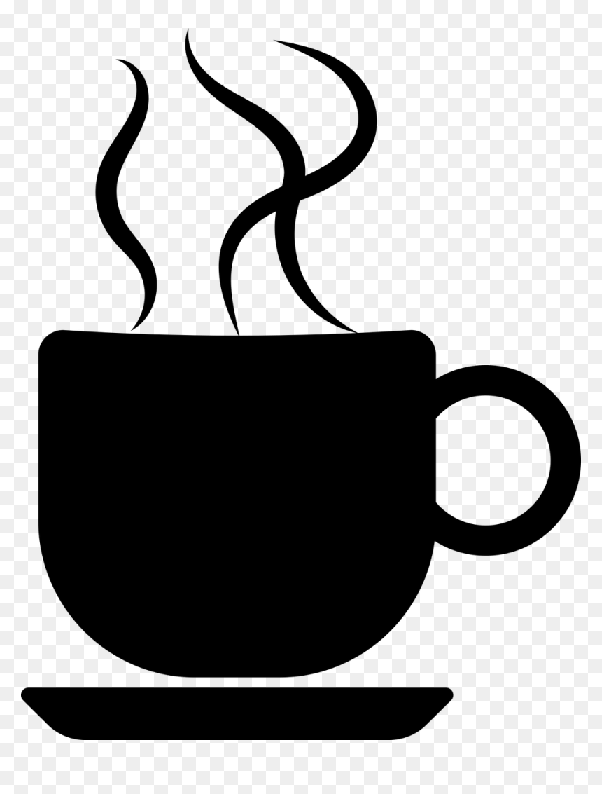 Coffee Silhouette Clipart, HD Png Download - coffee steam png