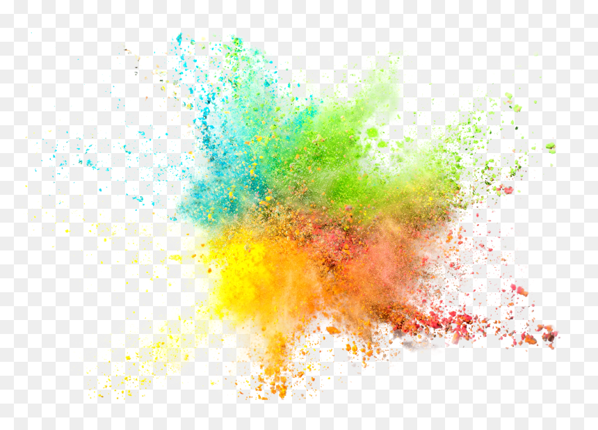 Colorful Powder Explosion, HD Png Download - explosions png