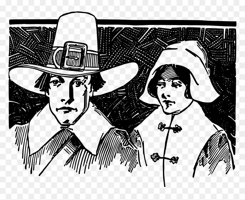 Thanksgiving Pilgrims Clip Arts, HD Png Download - pilgrim hat png