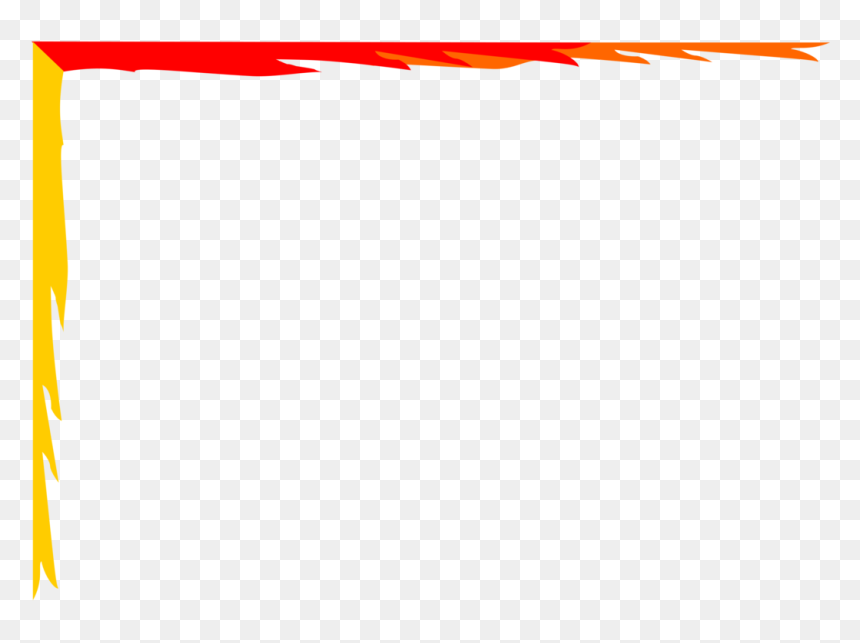 Orange,yellow,computer Icons, HD Png Download - fire border png