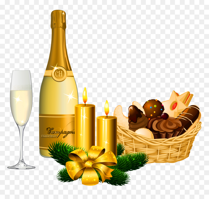 Champagne Png Pic - New Year Champagne Png, Transparent Png - champagne glass png